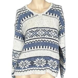 Vintage St. John’s Bay Nordic Fair Isle Pullover 90s Grunge Cottagecore